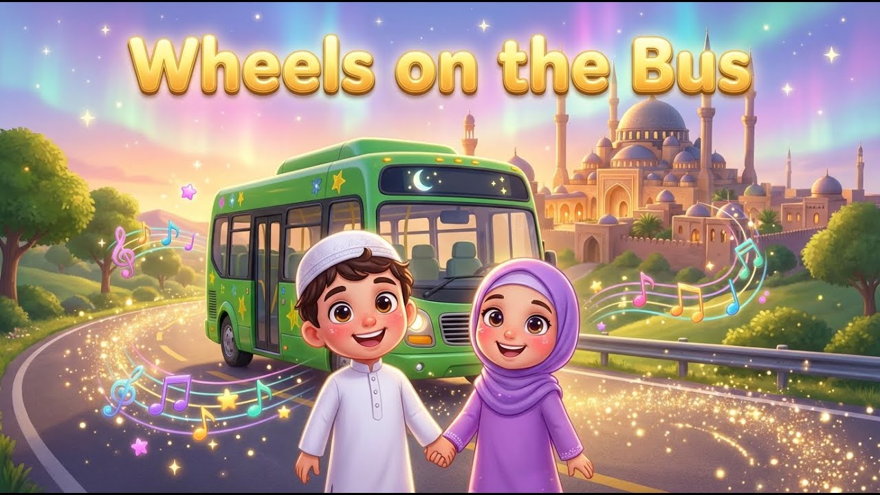 Islamic Wheels on the Bus for kids| Alhamdulillah & Allahu Akbar, Subhan Allah| Islamic Kids Rhymes