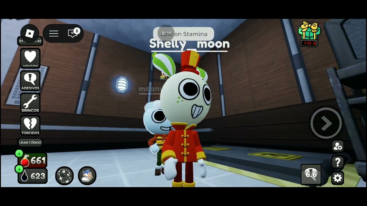 Jogando com minha amiga (dandys wordy roblox) 