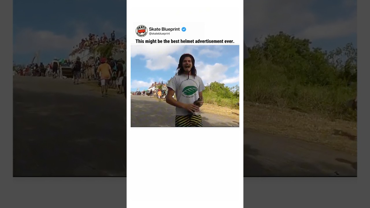 The Most Convincing Helmet Commercial Ever 🤯 #skateboarding #skate #shorts