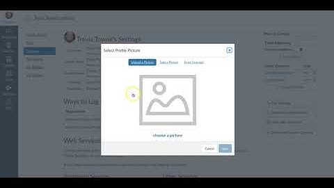 Uploading a Canvas Profile Picture