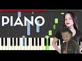 Natti natasha ozuna criminal piano midi tutorial sheet app cover karaoke mp3