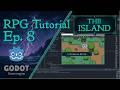 Godot RPG Tutorial | The Island Ep. 08 | Automatic Textboxes, Buttons and State Machine