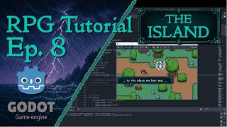 Godot RPG Tutorial | The Island Ep. 08 | Automatic Textboxes, Buttons and State Machine