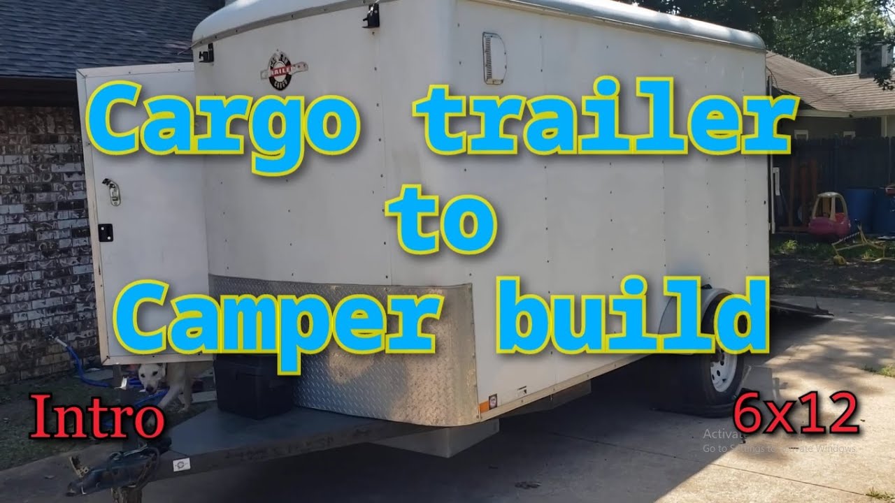 Cargo trailer camper conversion 6x12 INTRO - YouTube