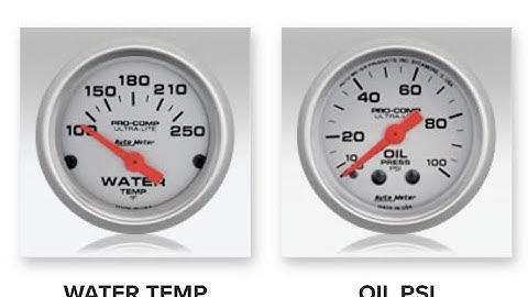 FJ60 Auto Meter Pro-Comp Water Temperature and Oil Pressure Gauge Install