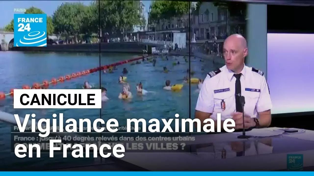Alerte canicule en France : 5 départements toujours en alerte maximale • FRANCE 24