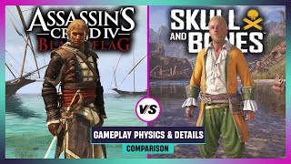Skull and Bones vs Assassin's Creed Black Flag - Gameplay Physics and Details Comparison