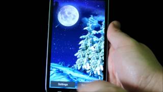 Winter night LWP for Android screenshot 2