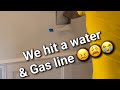 We Ran Into A Gas Water Line While Installing This Samsung Frame TV We Ran Into A Gas Water Line While Installing This Samsung Frame TV