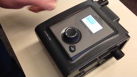 Respironics System One Machine hours/Clinical Menu Access