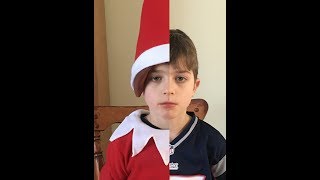Evan Becomes a Real Life Elf on the Shelf!