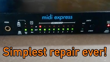 Simplest repair ever - MOTU Midi Express XT