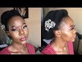 NATURAL HAIR HOLIDAY GLAM UPDO|I GOT MY HAIR DONE