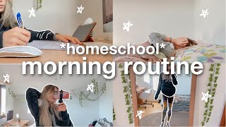 my homeschool morning routine  (junior in high school)