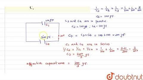 Obtain the equivalent capacitance of the network in figure below. | Class 12 Physics | Doubtnut