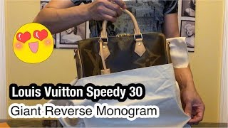 Louis Vuitton, Bags, Sold Louis Vuitton Giant Monogram Reverse Speedy