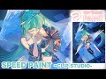 初音ミクの誕生日の絵を描いてみた2024【CLIP STUDIO PAINT　イラストメイキング】-SpeedPaint-