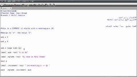 Programming in Tcl/Tk tkinter lesson 1: Basics. (English Version)
