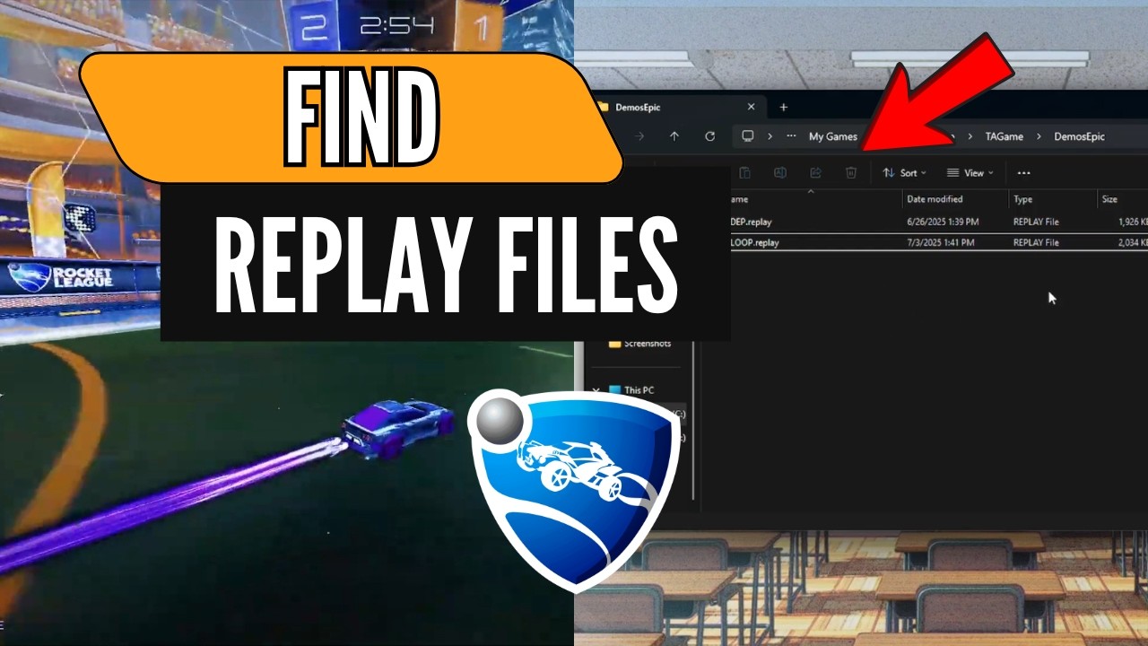 How To Find Replay Files Rocket League On PC (Quick Guide!) - YouTube