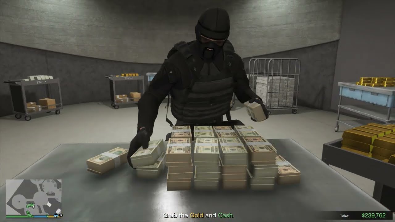 GTA 5 - International Bank Heist + Ten Star Escape 