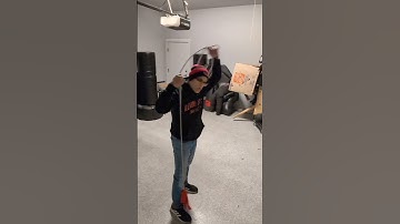 TAI CHI ROPE DART?! Hitting the Target With the Rope Dart Using A Tai Chi Move Called "Single Whip"!