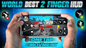 BEST 2 FINGER CUSTOM HUD FREE FIRE (FASTEST MOVEMENT⚡+ HEADSHOT🤯) BEST CUSTOM HUD SETTING IN FF 2024