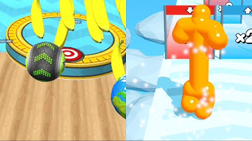 Going Balls Vs Tall Man Run, Android iOS Gameplay level 839, Banana Frenzy,Portal Run, Bonus Level