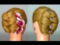 Прическа для длинных волос на Новый год!  Hairstyle for New Year