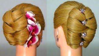 Прическа для длинных волос на Новый год! Hairstyle for New Year видео Красивые прически на новый год
