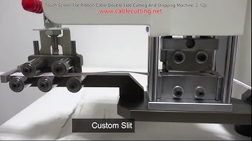 Touch Screen Flat Ribbon Cable Double Side Cutting And Stripping Machine, 2 12p