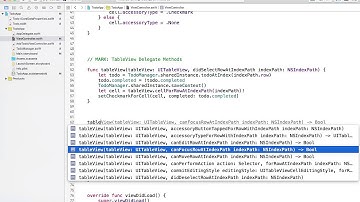 9 Xcode 7 TodoApp Completed and Remove Row