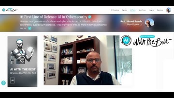 "First Line of Defense for Cybersecurity : AI" Presentation at AI with the best