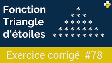 Exercice corrigé #78 :  Fonction qui permet de dessiner un triangle d