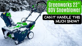 Greenworks 80V Battery Powered Snowblower | Full Unboxing, Setup, and First Impressions Review