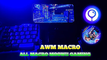 How to make AWM macro on Moowii gaming ( keyboard and mouse fullgaming setup box) 4 in 1 Combo