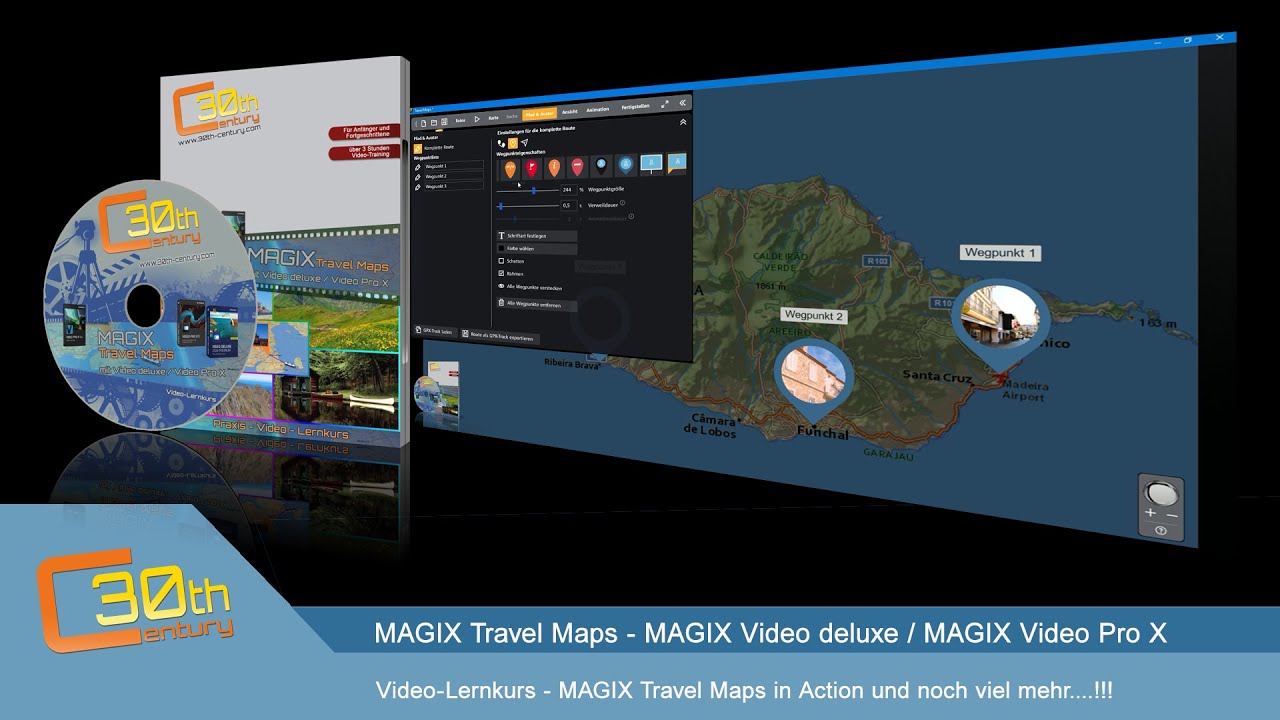 Video lernkurs f r magix travel maps reiserouten erstellen animieren