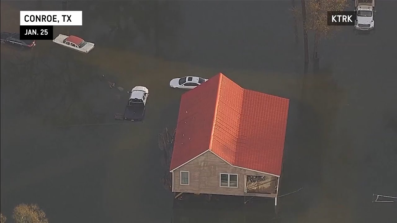 Homes Underwater in Texas Flooding AccuWeather YouTube