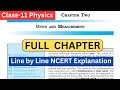 Units and measurement  cbse class 11 physics full chapter 1  class 11 physics one shot