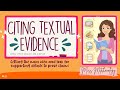 Understanding Textual Evidence