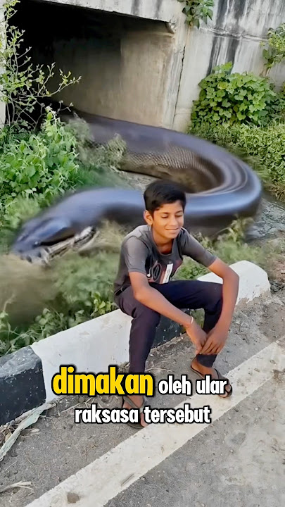 Ular raksasa yang mengerikan 😱😱 #andrast