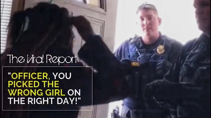 WOMAN SET P0LICEMEN Straight Who Walked INTO Her A...