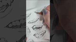 【アナログ絵】口の描き方⑱｜How to draw lips| speed painting  illustratortutoria animedrawing drawingtutorial