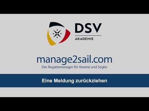 DSV Akademie : manage2sail : Meldung zurückziehen