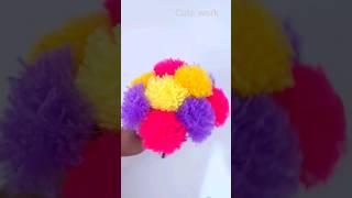 DIY Amazing yarn flowers woolen flower/craft ideas with wool #decoration #diy #woolencraft #yarn