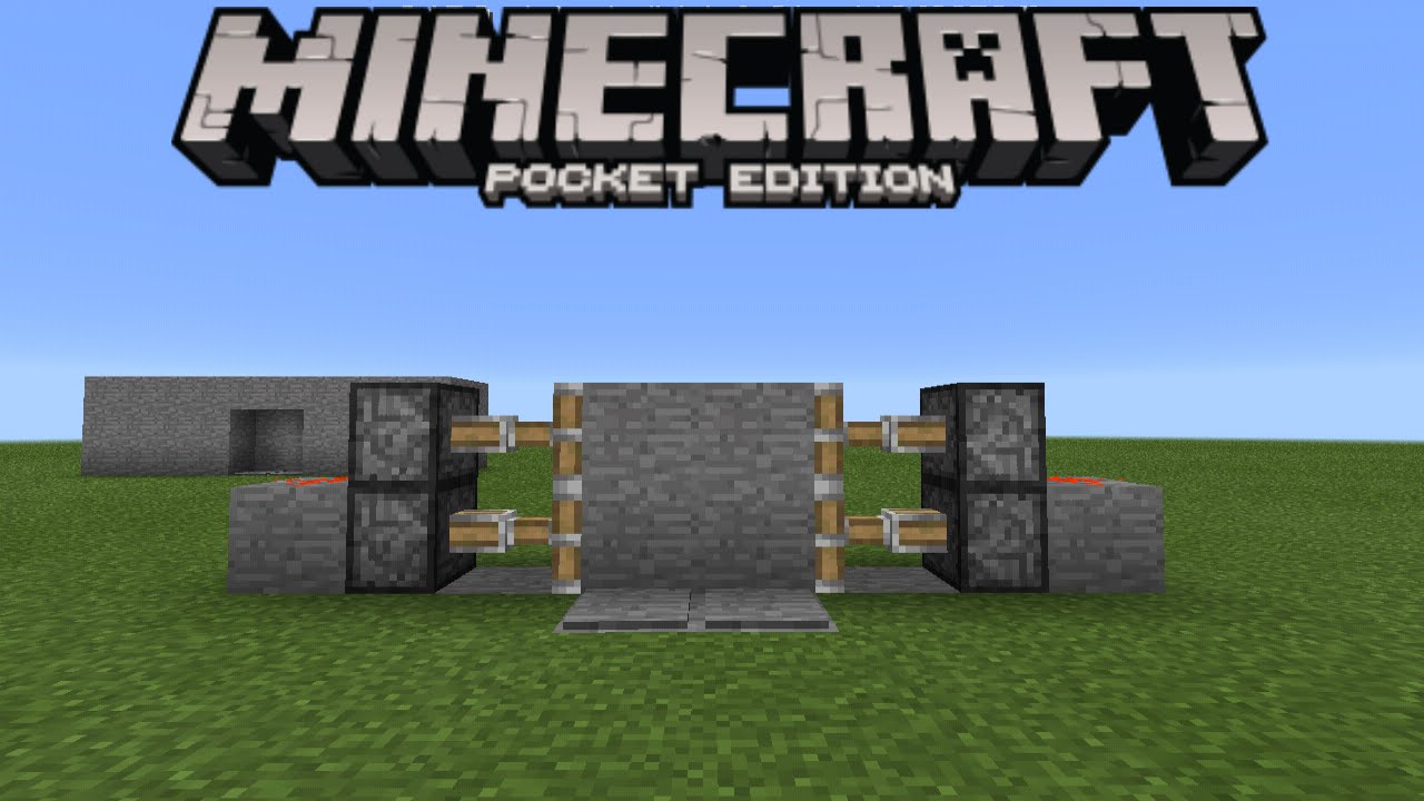 SECRET DOOR TUTORIAL! - 1.0.3 Redstone Creation - Minecraft PE (Pocket