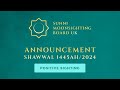 Eid ul fitr announcement 2024  ahjm  09042024