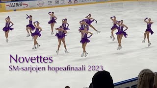 Novettes - SM-sarjojen hopeafinaali 2023 - Synchronized skating Muodostelmaluistelu