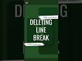 Deleting line break in Ms Excel #reels #shorts #trending #excel #tipsntricks #exceltricks