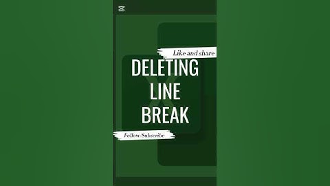 Deleting line break in Ms Excel #reels #shorts #trending #excel #tipsntricks #exceltricks