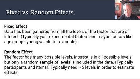 Introduction to mixed models for psychologists using R. Video One.